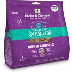 Stella & Chewy's Sea-licious Salmon & Cod Dinner Morsels Freeze-Dried Raw Cat Food