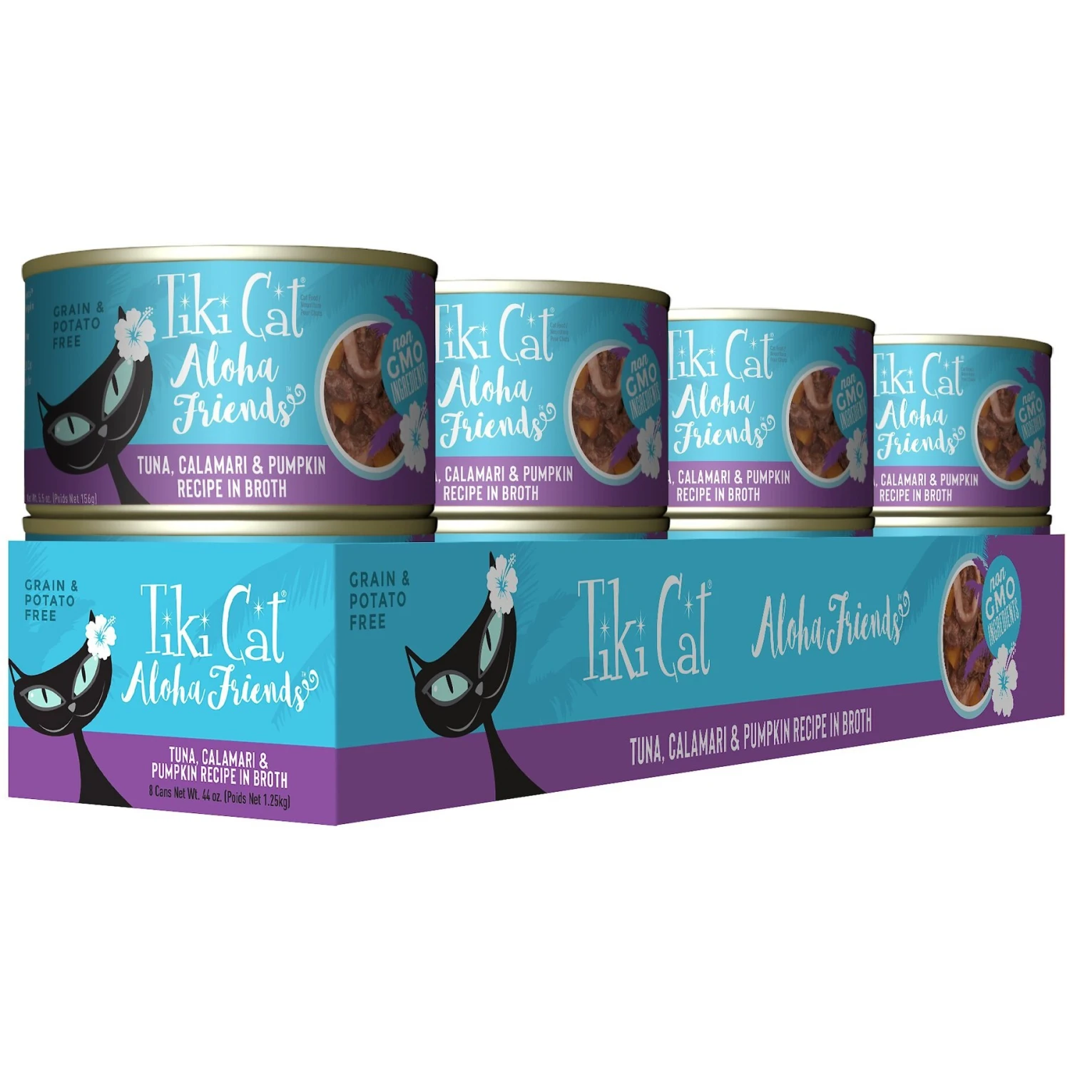 Tiki Cat Aloha Friends Tuna With Calamari & Pumpkin Grain-Free Wet Cat Food 4 Tiki Cat Aloha Friends Tuna With Calamari & Pumpkin Grain-Free Wet Cat Food - Image 2