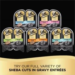 Sheba Perfect Portions Grain-Free Roasted Chicken Cuts In Gravy Entree Adult Wet Cat Food Trays -Blue Buffalo Shop 103404 PT5. AC SS1800 V1626990717