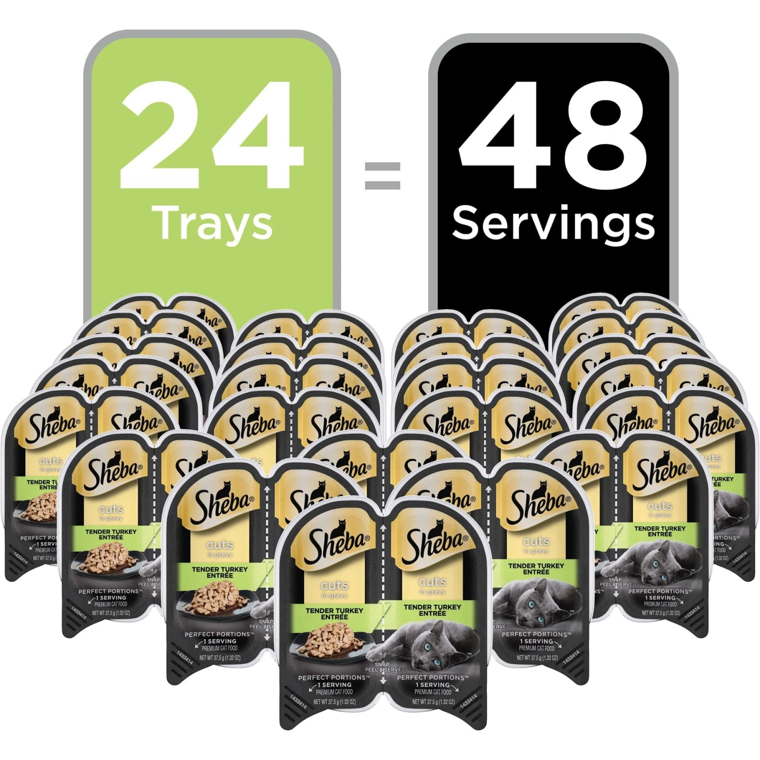 Sheba Perfect Portions Grain-Free Tender Turkey Cuts In Gravy Entree Adult Wet Cat Food Trays 5 Sheba Perfect Portions Grain-Free Tender Turkey Cuts In Gravy Entree Adult Wet Cat Food Trays - Image 3
