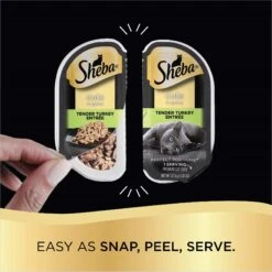Sheba Perfect Portions Grain-Free Tender Turkey Cuts In Gravy Entree Adult Wet Cat Food Trays 15 Sheba Perfect Portions Grain-Free Tender Turkey Cuts In Gravy Entree Adult Wet Cat Food Trays -Blue Buffalo Shop 103406 PT4. AC SS1800 V1626991011