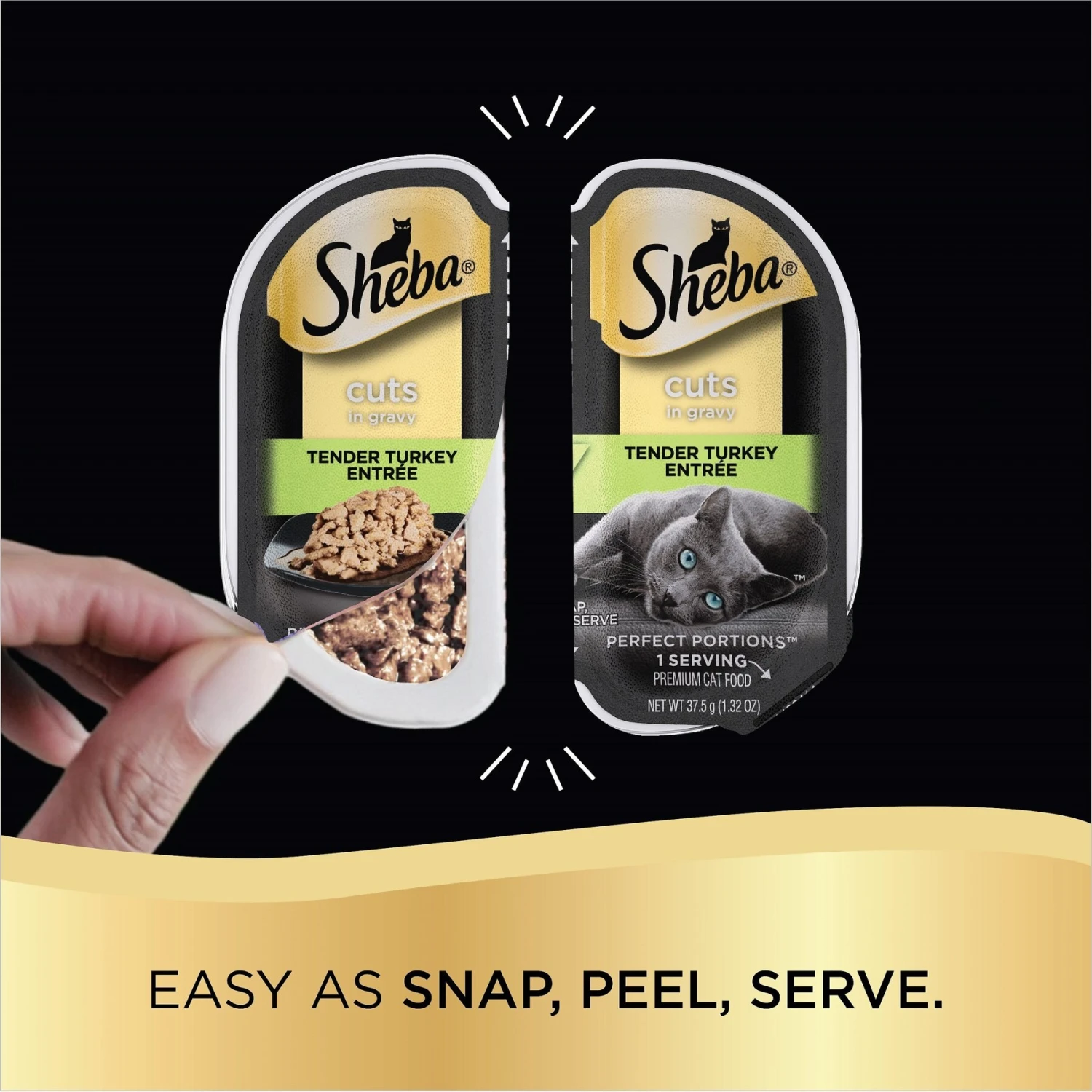 Sheba Perfect Portions Grain-Free Tender Turkey Cuts In Gravy Entree Adult Wet Cat Food Trays 7 Sheba Perfect Portions Grain-Free Tender Turkey Cuts In Gravy Entree Adult Wet Cat Food Trays - Image 5