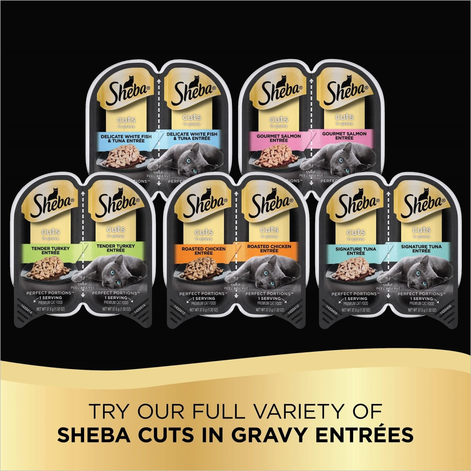 Sheba Perfect Portions Grain-Free Tender Turkey Cuts In Gravy Entree Adult Wet Cat Food Trays 8 Sheba Perfect Portions Grain-Free Tender Turkey Cuts In Gravy Entree Adult Wet Cat Food Trays - Image 6