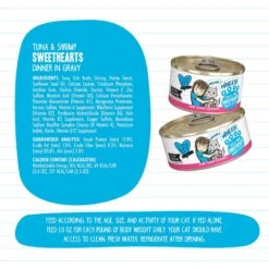 BFF Tuna & Shrimp Sweethearts Dinner In Gravy Canned Cat Food -Blue Buffalo Shop 104801 PT6. AC SS1800 V1644921140