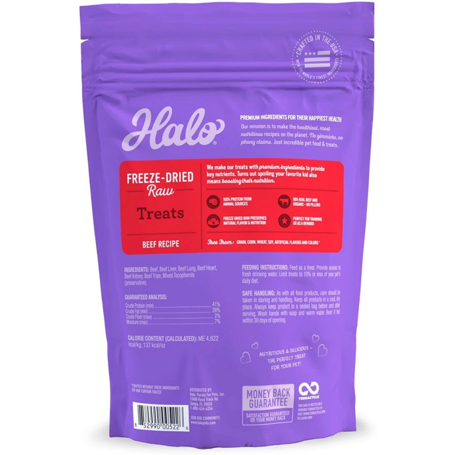 Halo Beef Recipe Raw Freeze-Dried Dog Treats 5 Halo Beef Recipe Raw Freeze-Dried Dog Treats - Image 3