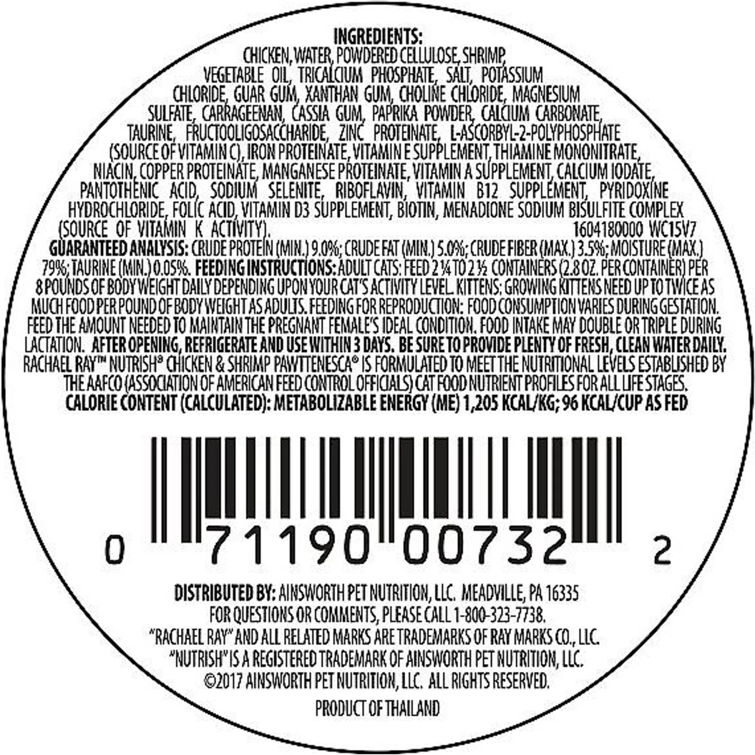 Rachael Ray Nutrish Chicken & Shrimp Pawttenesca Natural Grain-Free Wet Cat Food 4 Rachael Ray Nutrish Chicken & Shrimp Pawttenesca Natural Grain-Free Wet Cat Food - Image 2