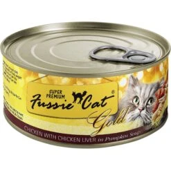 Fussie Cat Super Premium Chicken With Chicken Liver Formula In Pumpkin Soup Grain-Free Canned Cat Food