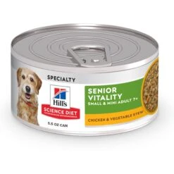 Hill's Science Diet Adult 7+ Small & Mini Senior Vitality Chicken & Vegetable Stew Canned Dog Food