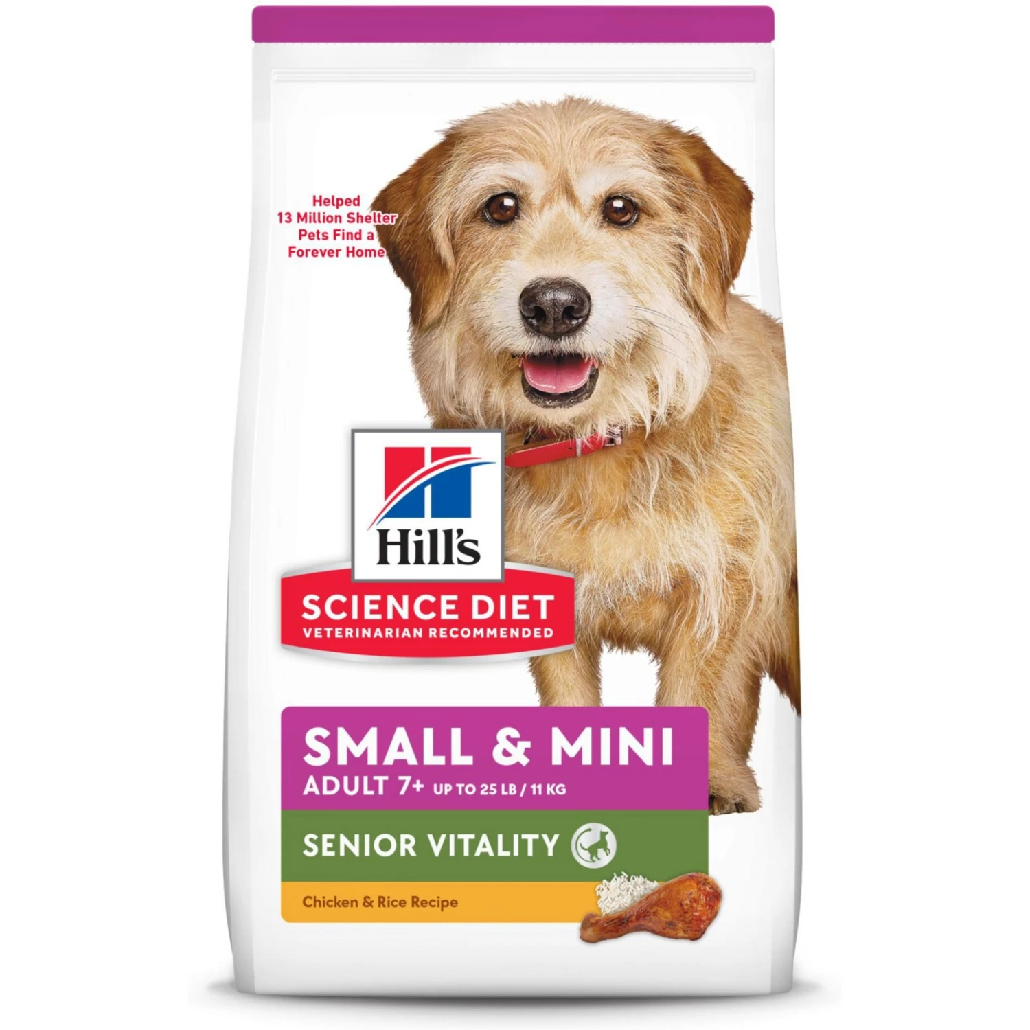 Hill's Science Diet Adult 7+ Senior Vitality Small & Mini Chicken & Rice Recipe Dry Dog Food 3 Hill's Science Diet Adult 7+ Senior Vitality Small & Mini Chicken & Rice Recipe Dry Dog Food