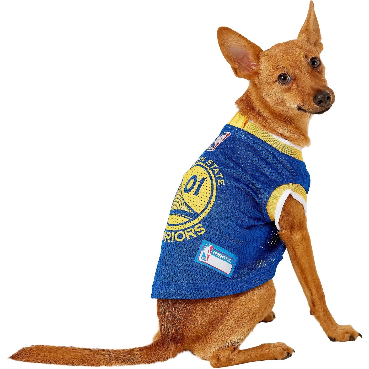 Pets First NBA Dog & Cat Mesh Jersey, Golden State Warriors 7 Pets First NBA Dog & Cat Mesh Jersey, Golden State Warriors - Image 5