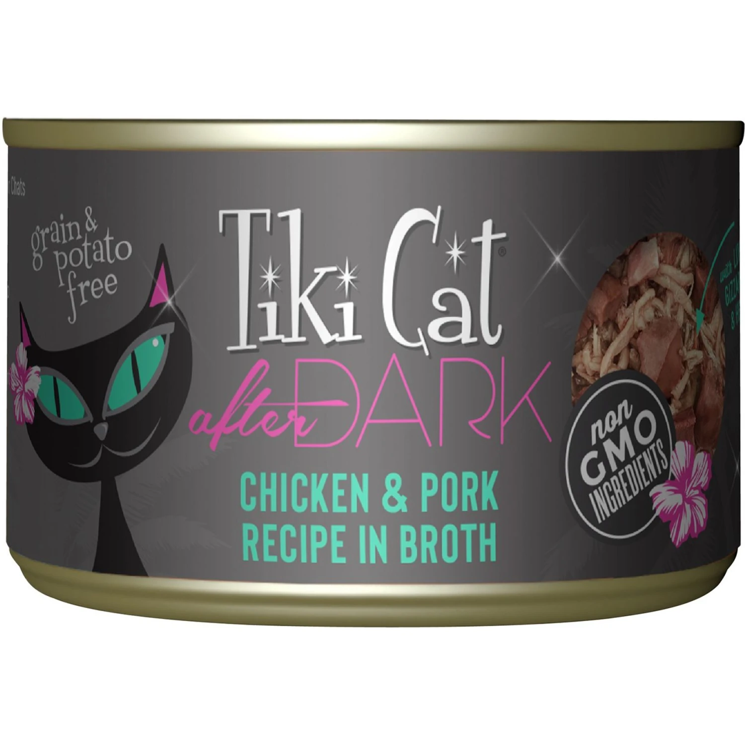 Tiki Cat After Dark Chicken & Pork Canned Cat Food 3 Tiki Cat After Dark Chicken & Pork Canned Cat Food