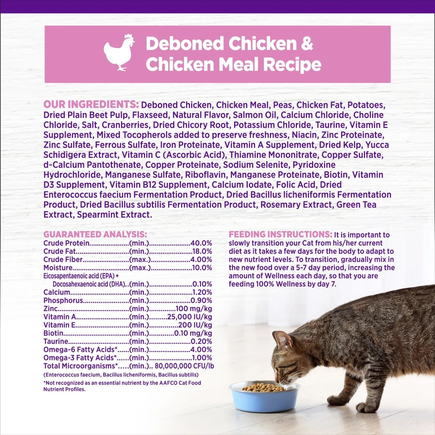 Wellness Complete Health Natural Grain-Free Deboned Chicken & Chicken Meal Dry Kitten Food 9 Wellness Complete Health Natural Grain-Free Deboned Chicken & Chicken Meal Dry Kitten Food - Image 7