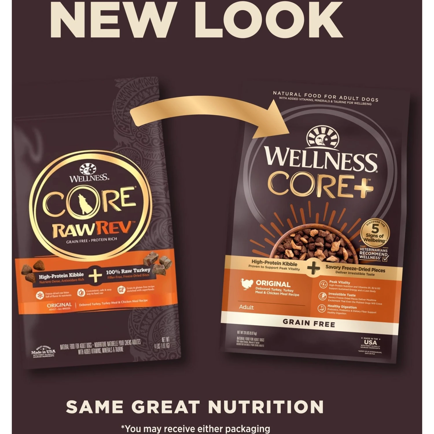Wellness CORE RawRev Grain-Free Original Recipe With Freeze-Dried Turkey Dry Dog Food 4 Wellness CORE RawRev Grain-Free Original Recipe With Freeze-Dried Turkey Dry Dog Food - Image 2