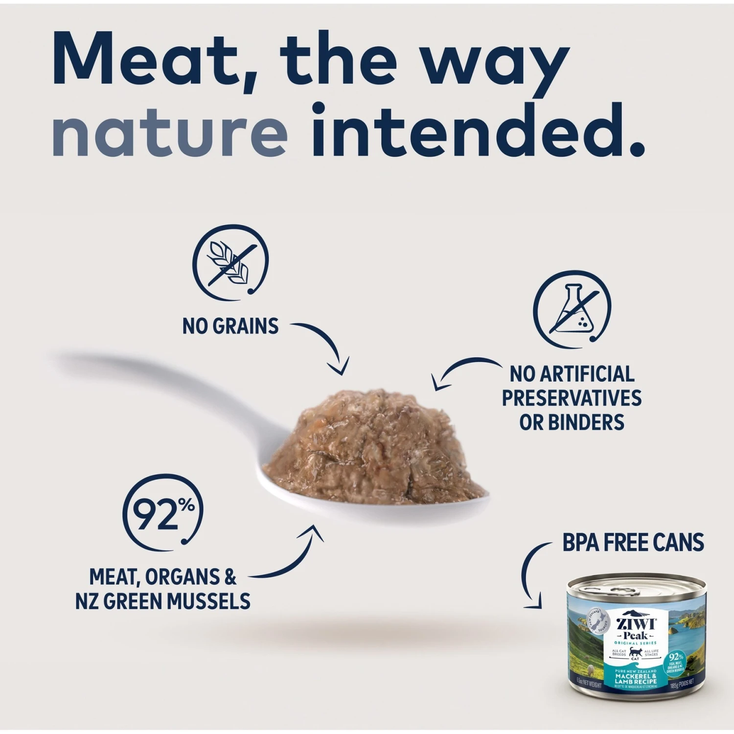 ZIWI Peak Mackerel & Lamb Recipe Canned Cat Food 4 ZIWI Peak Mackerel & Lamb Recipe Canned Cat Food - Image 2