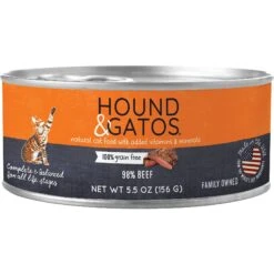 Hound & Gatos 98% Beef Grain-Free Canned Cat Food