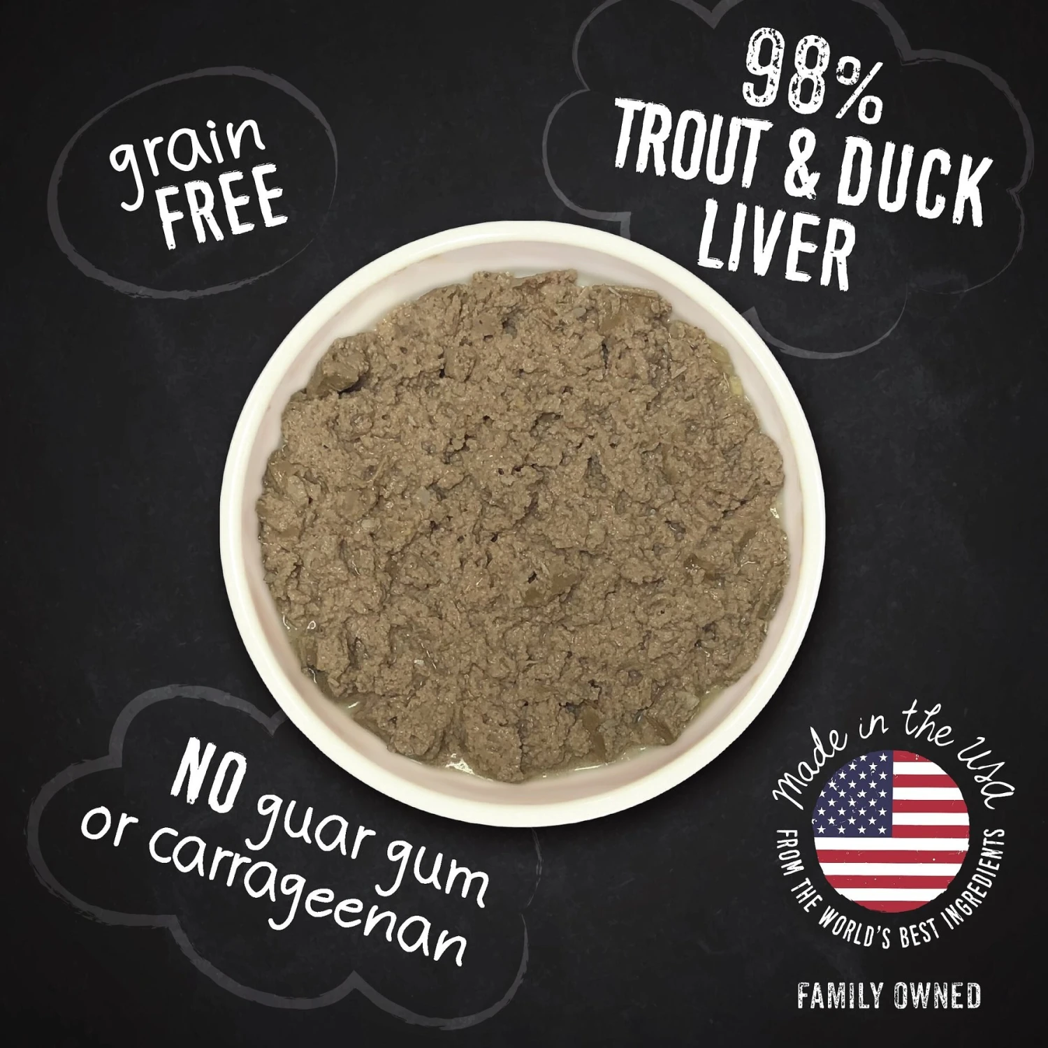 Hound & Gatos 98% Trout & Duck Liver Grain-Free Canned Cat Food 5 Hound & Gatos 98% Trout & Duck Liver Grain-Free Canned Cat Food - Image 3
