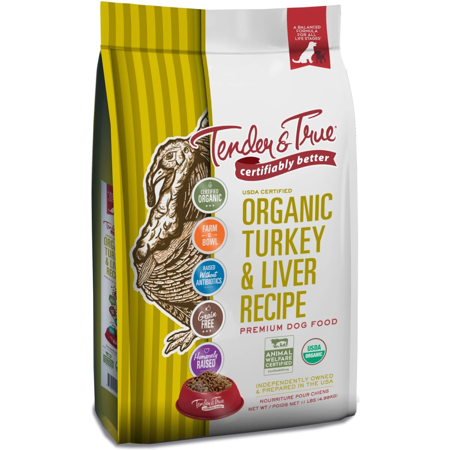 Tender & True Organic Grain-Free Turkey & Liver Recipe Dry Dog Food 3 Tender & True Organic Grain-Free Turkey & Liver Recipe Dry Dog Food
