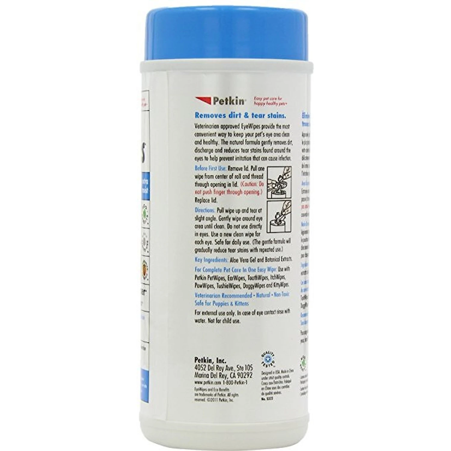 Petkin Jumbo Dog & Cat Eye Wipes 4 Petkin Jumbo Dog & Cat Eye Wipes - Image 2