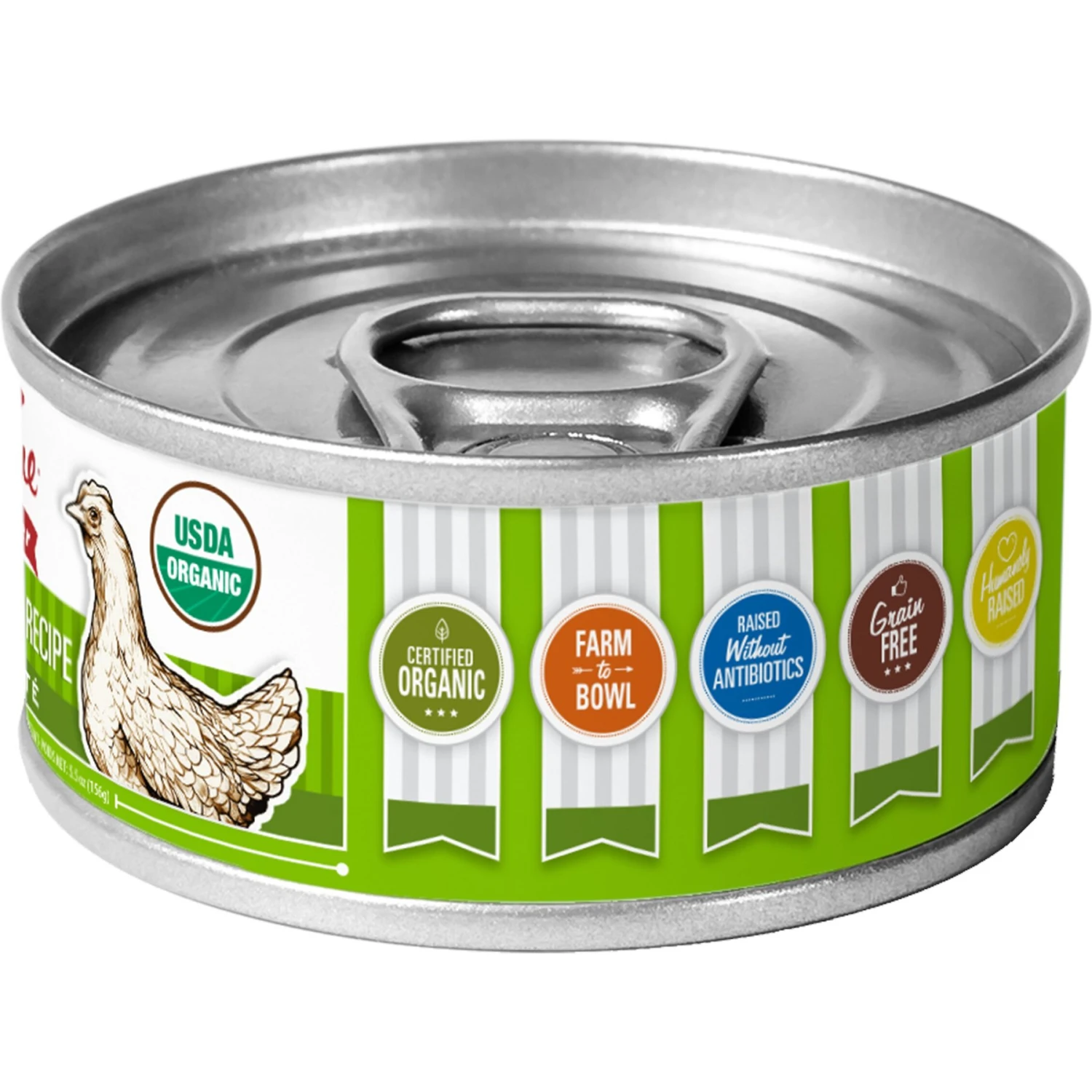 Tender & True Organic Chicken & Liver Recipe Grain- Free Canned Cat Food 4 Tender & True Organic Chicken & Liver Recipe Grain- Free Canned Cat Food - Image 2