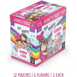 BFF Rainbow A Gogo Variety Pack Wet Cat Food Pouches, 3-oz, Case Of 12 12 BFF Rainbow A Gogo Variety Pack Wet Cat Food Pouches, 3-oz, Case Of 12 -Blue Buffalo Shop 115899 PT1. AC SS1800 V1644910969