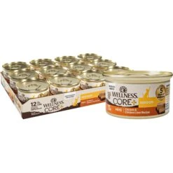 Wellness CORE Grain-Free Indoor Chicken & Chicken Liver Recipe Canned Cat Food
