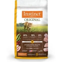 Instinct Original Grain-Free Recipe With Real Chicken Freeze-Dried Raw Coated Dry Cat Food