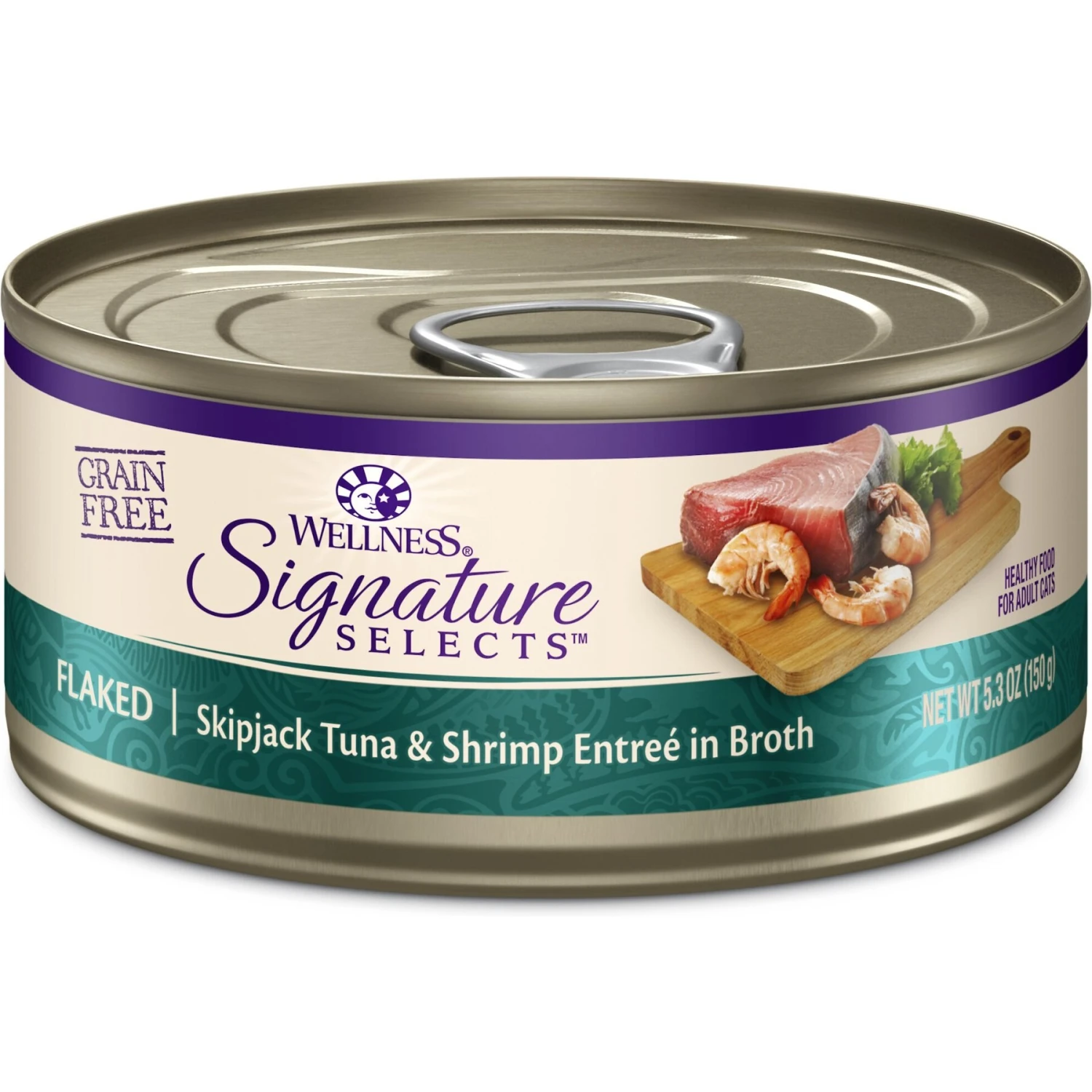 Wellness CORE Signature Selects Flaked Skipjack Tuna & Shrimp Entree In Broth Grain-Free Natural Canned Cat Food 3 Wellness CORE Signature Selects Flaked Skipjack Tuna & Shrimp Entree In Broth Grain-Free Natural Canned Cat Food