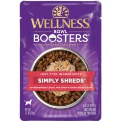 Wellness Bowl Boosters Simply Shreds Chicken, Salmon & Pumpkin Natural Grain-Free Wet Dog Food Mixer Or Topper, 2.8-oz Pouch, Case Of 12 12 Wellness Bowl Boosters Simply Shreds Chicken, Salmon & Pumpkin Natural Grain-Free Wet Dog Food Mixer Or Topper, 2.8-oz Pouch, Case Of 12 -Blue Buffalo Shop 120807 PT2. AC SS1800 V1673025970