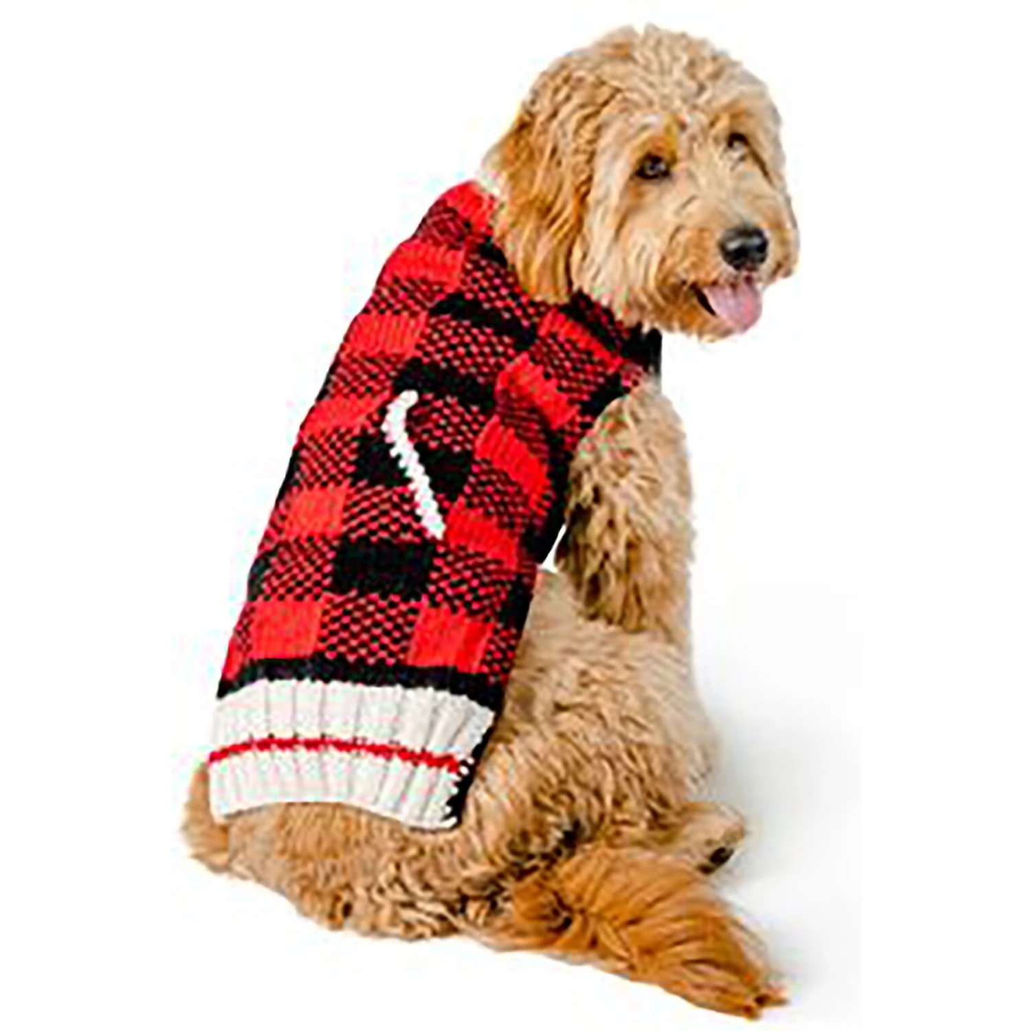 Chilly Dog Buffalo Plaid Dog & Cat Sweater 3 Chilly Dog Buffalo Plaid Dog & Cat Sweater