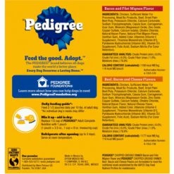 Pedigree Chopped Ground Dinner Variety Pack Featuring Bacon Adult Wet Dog Food -Blue Buffalo Shop 123263 PT2. AC SS1800 V1588880179
