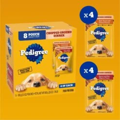 Pedigree Chopped Ground Dinner Variety Pack Featuring Bacon Adult Wet Dog Food -Blue Buffalo Shop 123263 PT3. AC SS1800 V1665173990