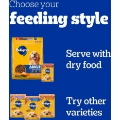 Pedigree Chopped Ground Dinner Variety Pack Featuring Bacon Adult Wet Dog Food -Blue Buffalo Shop 123263 PT8. AC SS1800 V1588880280