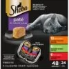 Sheba Perfect Portions Grain-Free Savory Chicken, Roasted Turkey & Tender Beef Pate Variety Pack Adult Wet Cat Food Trays -Blue Buffalo Shop 124885 MAIN. AC SS1800 V1626817573