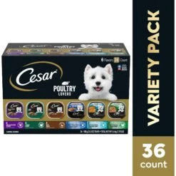Cesar Poultry Lovers Variety Pack Small Breed Adult Wet Dog Food Trays -Blue Buffalo Shop 128541 PT2. AC SS1800 V1695655098