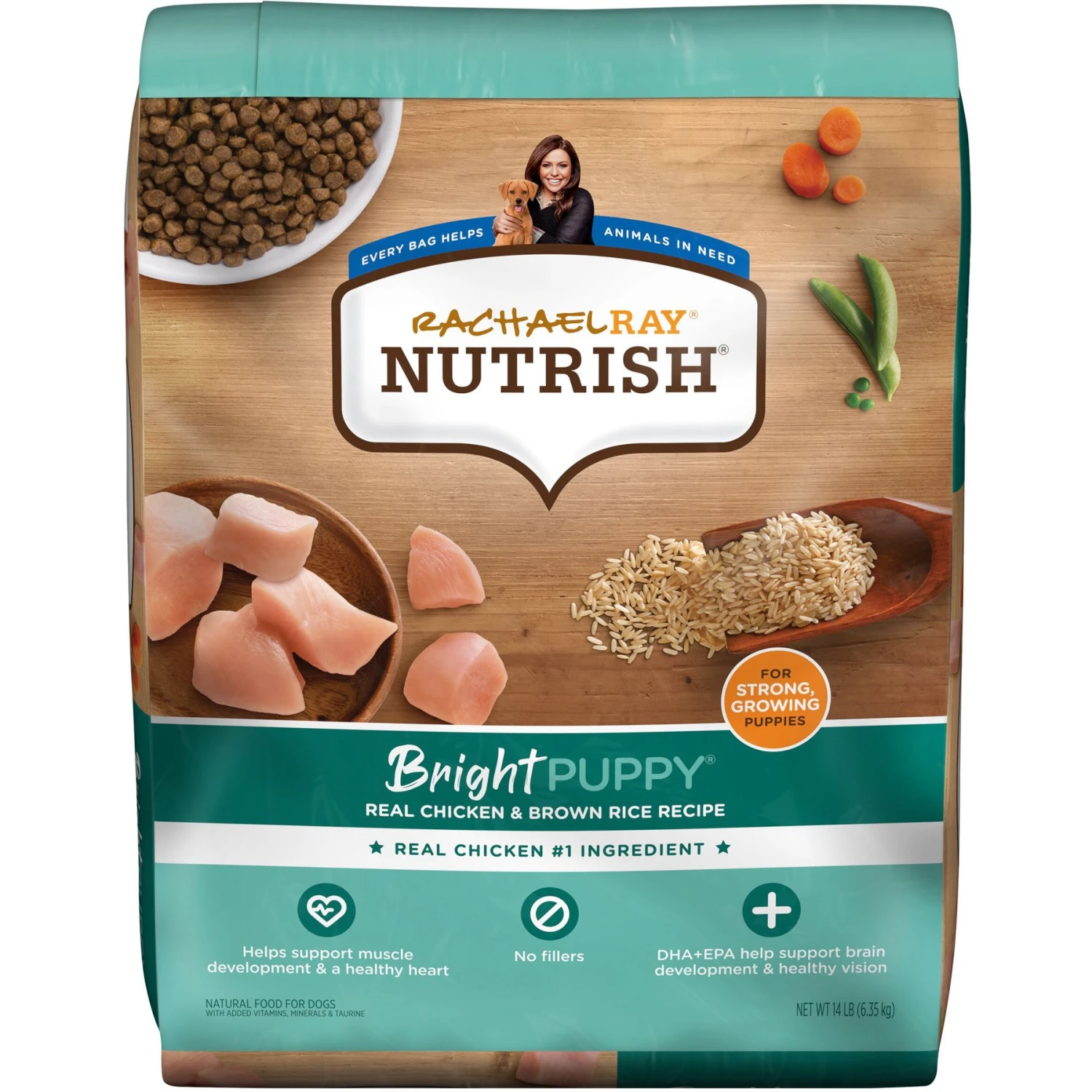 Rachael Ray Nutrish Bright Puppy Natural Real Chicken & Brown Rice Recipe Dry Dog Food 3 Rachael Ray Nutrish Bright Puppy Natural Real Chicken & Brown Rice Recipe Dry Dog Food