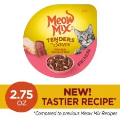 Meow Mix Tenders In Sauce With Real Chicken & Beef Wet Cat Food -Blue Buffalo Shop 130525 PT2. AC SS1800 V1674772470