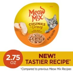 Meow Mix Chunks In Gravy With Real Chicken Breast Wet Cat Food 13 Meow Mix Chunks In Gravy With Real Chicken Breast Wet Cat Food -Blue Buffalo Shop 130528 PT2. AC SS1800 V1674772973