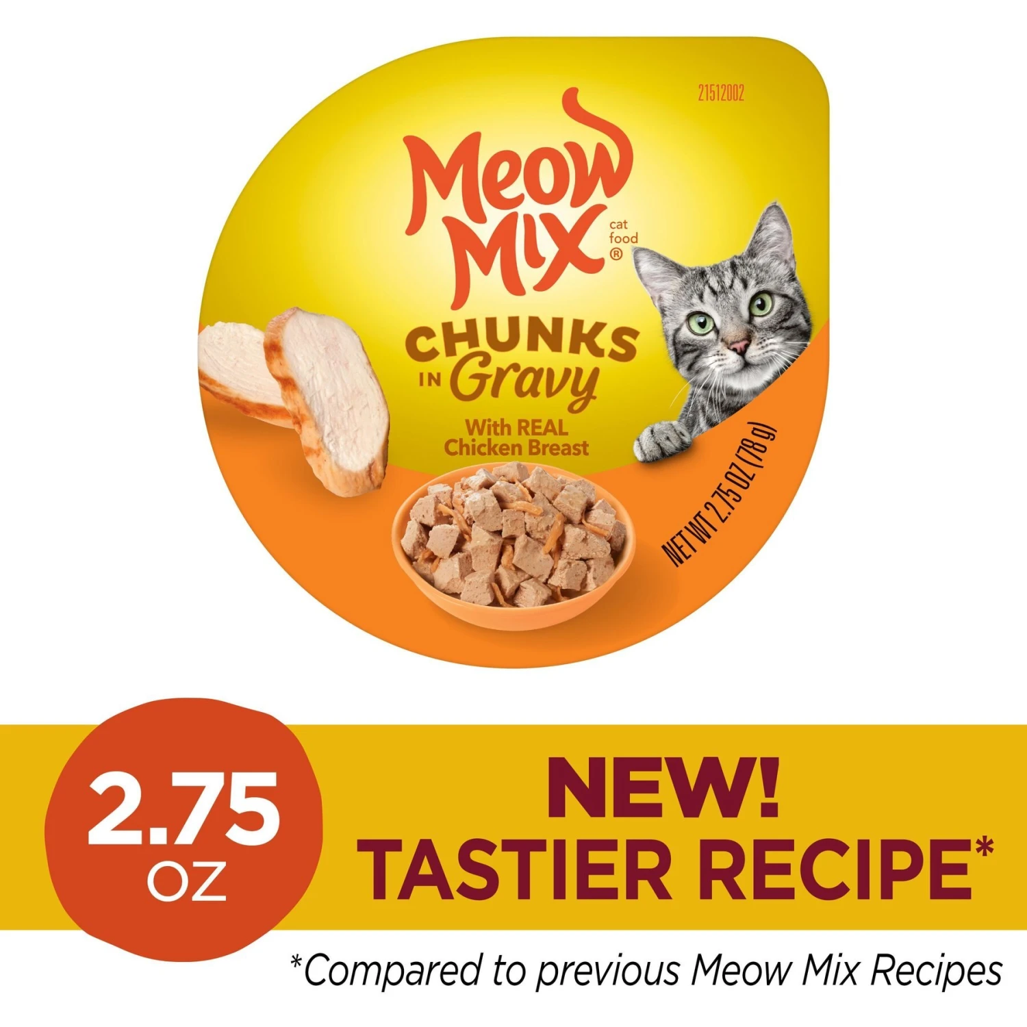 Meow Mix Chunks In Gravy With Real Chicken Breast Wet Cat Food 5 Meow Mix Chunks In Gravy With Real Chicken Breast Wet Cat Food - Image 3