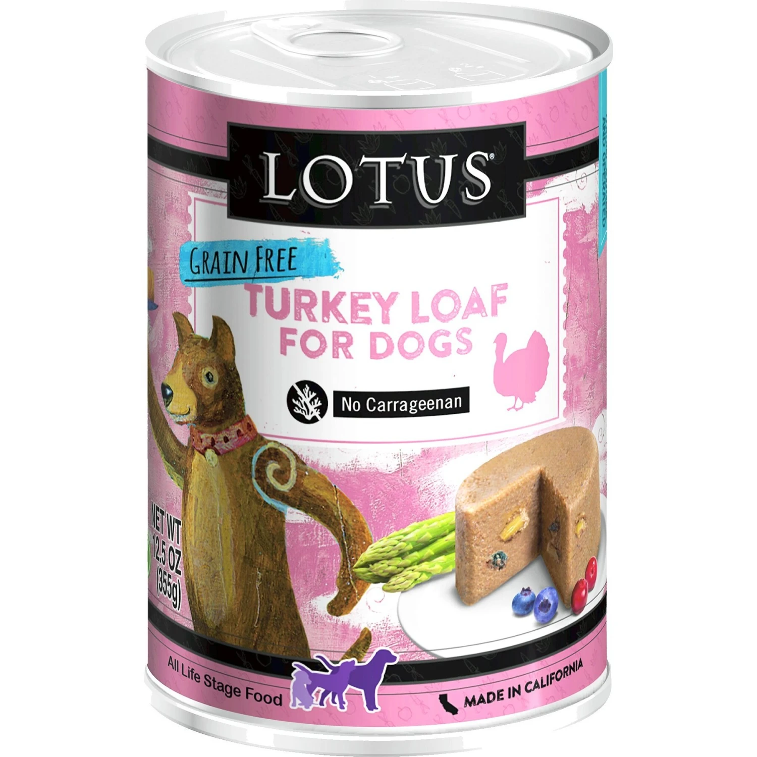 Lotus Turkey Loaf Grain-Free Canned Dog Food 3 Lotus Turkey Loaf Grain-Free Canned Dog Food