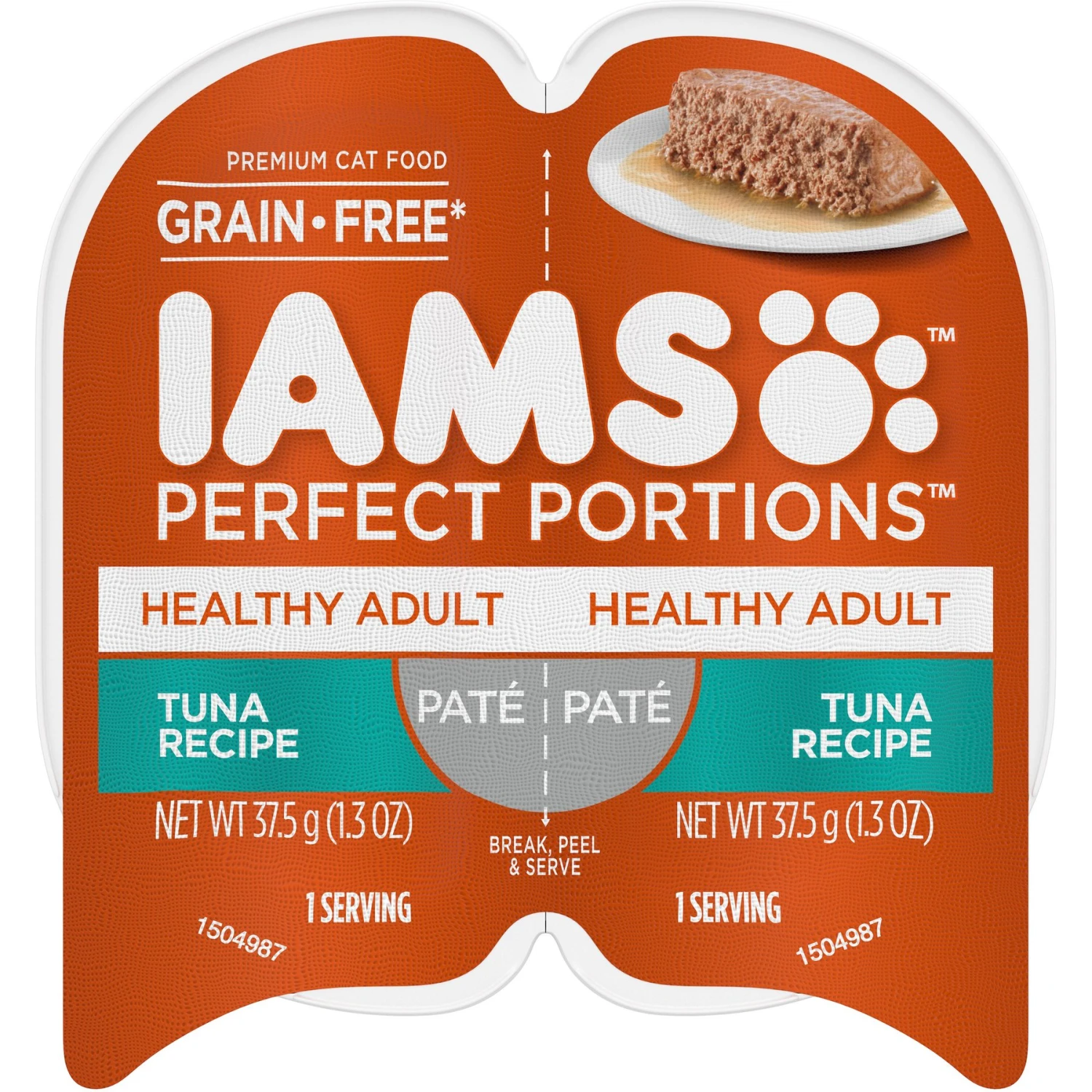 Iams Perfect Portions Healthy Adult Tuna Recipe Pate Grain-Free Wet Cat Food Trays 3 Iams Perfect Portions Healthy Adult Tuna Recipe Pate Grain-Free Wet Cat Food Trays
