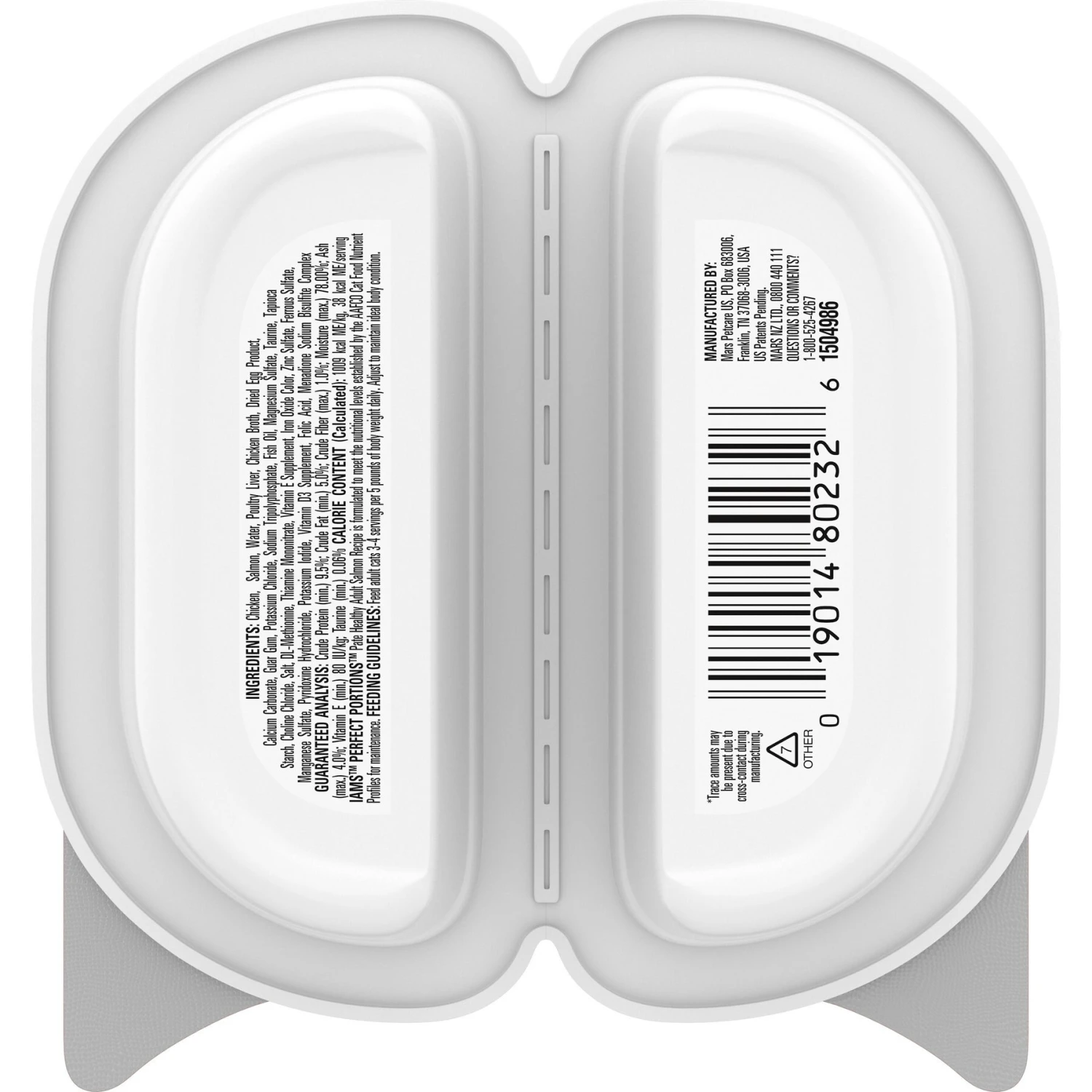 Iams Perfect Portions Healthy Adult Salmon Recipe Pate Grain-Free Wet Cat Food Trays 4 Iams Perfect Portions Healthy Adult Salmon Recipe Pate Grain-Free Wet Cat Food Trays - Image 2