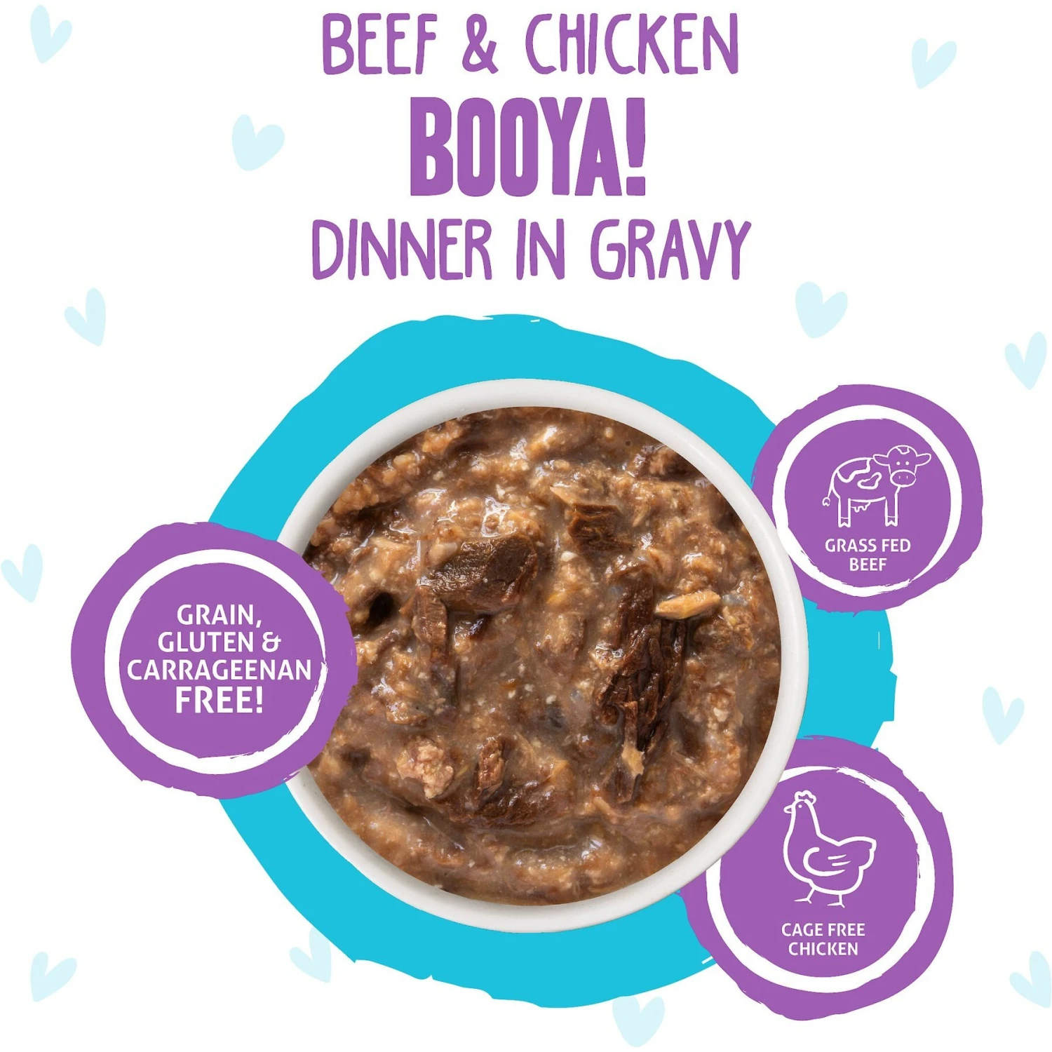BFF OMG Booya! Beef & Chicken Dinner In Gravy Grain-Free Cat Food Pouches 5 BFF OMG Booya! Beef & Chicken Dinner In Gravy Grain-Free Cat Food Pouches - Image 3