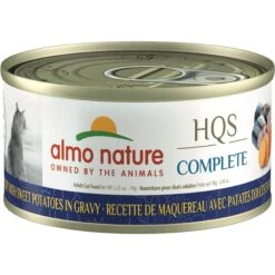 Almo Nature HQS Complete Mackerel Recipe With Sweet Potatoes Grain-Free Canned Cat Food