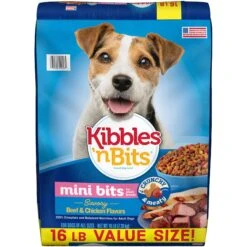 Kibbles 'n Bits Small Breed Mini Bits Savory Beef & Chicken Flavors Dry Dog Food