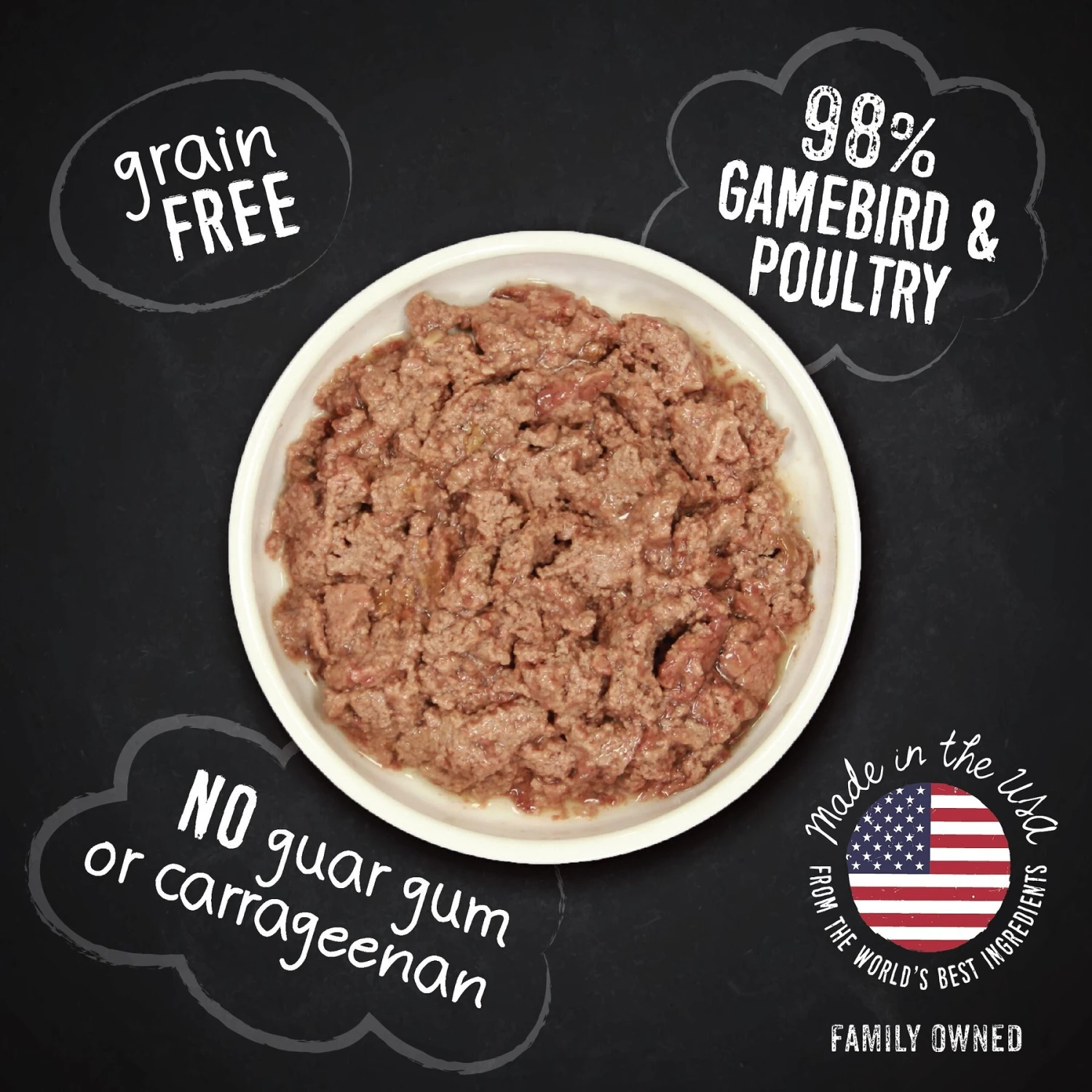 Hound & Gatos 98% Gamebird Poultry Formula Grain-Free Canned Cat Food 4 Hound & Gatos 98% Gamebird Poultry Formula Grain-Free Canned Cat Food - Image 2