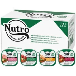 Nutro Grain-Free Beef, Chicken, Turkey & Lamb Stew Cuts In Gravy Variety Pack Adult Dog Food Trays