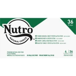 Nutro Grain-Free Beef, Chicken, Turkey & Lamb Stew Cuts In Gravy Variety Pack Adult Dog Food Trays -Blue Buffalo Shop 138491 PT2. AC SS1800 V1691419395