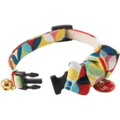 Necoichi Chirimen Daruma Charm Breakaway Cat Collar With Bell -Blue Buffalo Shop 138927 PT2. AC SS1800 V1510694310