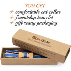 Pettsie Bow Tie Cotton Breakaway Cat Collar With Friendship Bracelet 9 Pettsie Bow Tie Cotton Breakaway Cat Collar With Friendship Bracelet -Blue Buffalo Shop 139113 PT3. AC SS1800 V1507064979