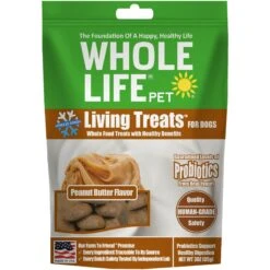 Whole Life Living Treats Peanut Butter Flavor Freeze-Dried Dog Treats
